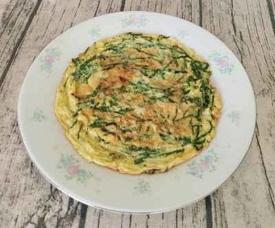 千切り白菜とオムレツのレシピ