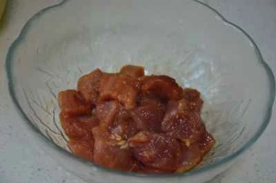 パイナップル入り酢豚のレシピ手順：4