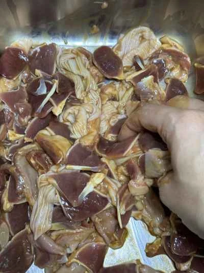 鴨砂肝とピーマンのピクルス炒めの作り方：4