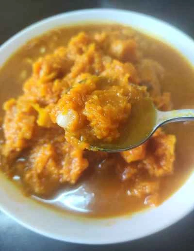 古いカボチャの煮込みのレシピ