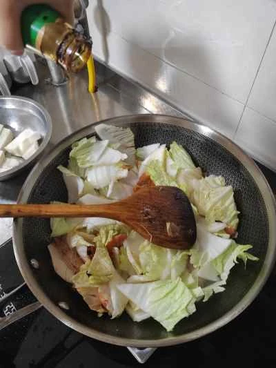 キャベツ、豆腐、エビの煮込みの作り方：18