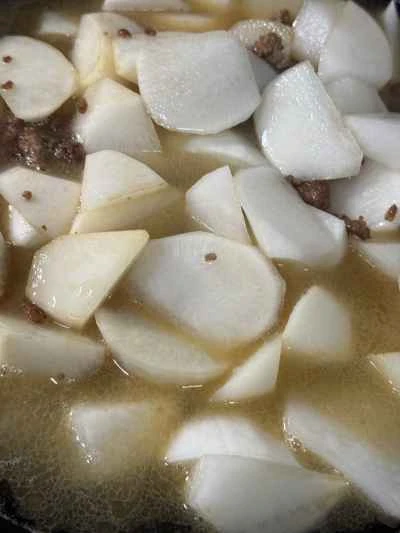 ひき肉入り大根の煮込みの作り方：8