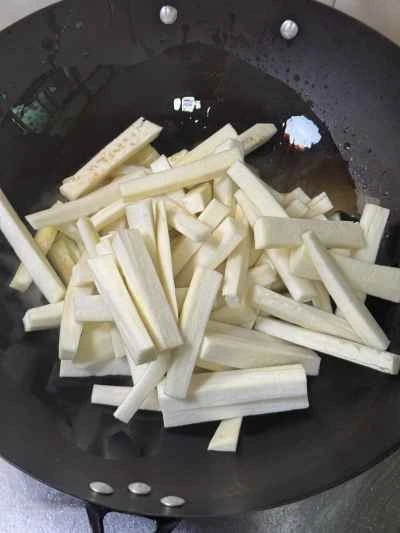 ナスと唐辛子の炒め物の作り方：3