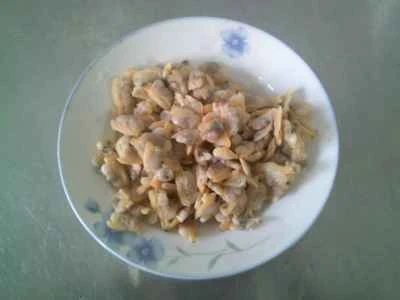 アサリと漬物炒めの作り方：4