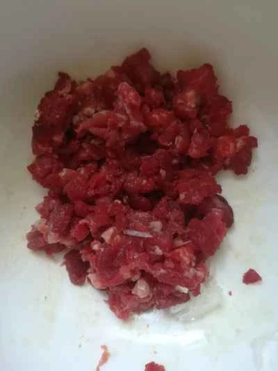 ビーフパテを作る手順：2