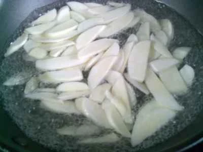 水たけのこのピーマンとエビ炒めの作り方：6