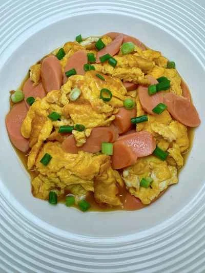 ハムと卵の炒め物のレシピ