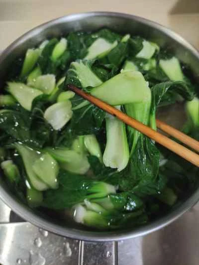 ニンニク風味の上海白菜の作り方：5