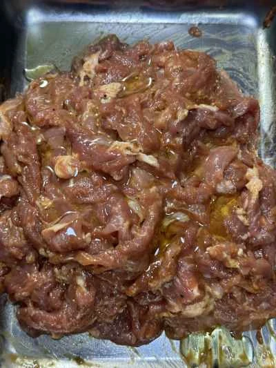 黒胡椒と薄切り肉で炒めたピーマンの作り方：3