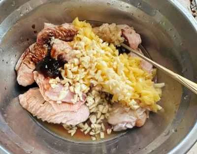 パイナップルチキンウィングのレシピ手順：2