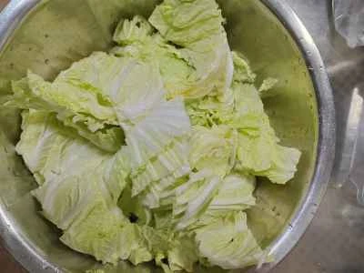 キャベツ、豆腐、エビの煮込みの作り方：6