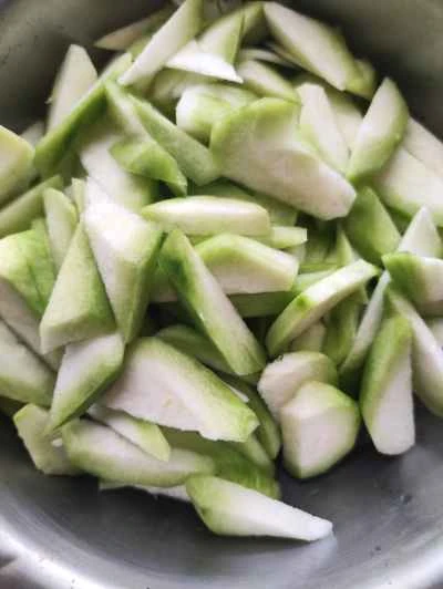 春雨入り煮ヘチマの作り方：3