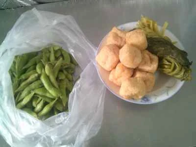 漬物、枝豆、油揚げの作り方：1