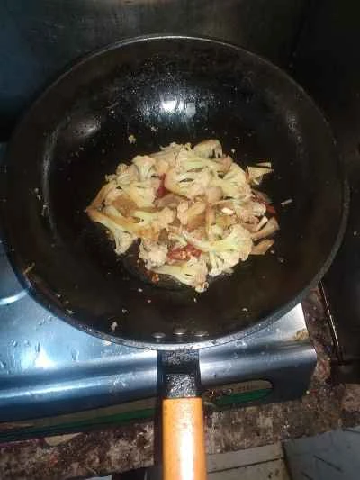 カリフラワー炒めのレシピ手順：3