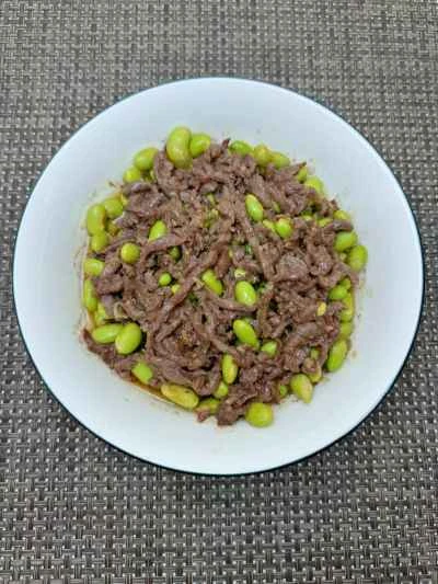 牛肉と枝豆の蒸し煮レシピ