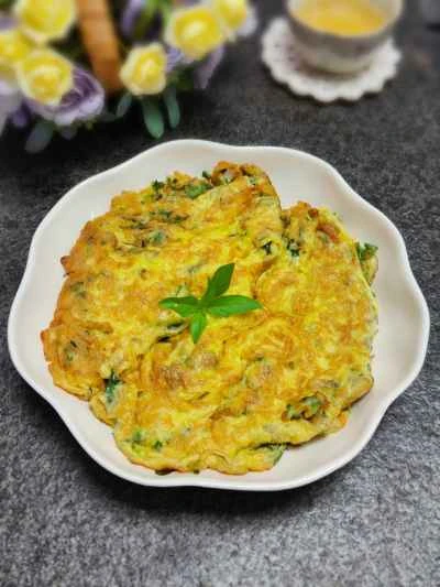 バジル入り目玉焼きのレシピ