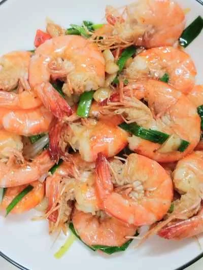 ネギ油エビのレシピ