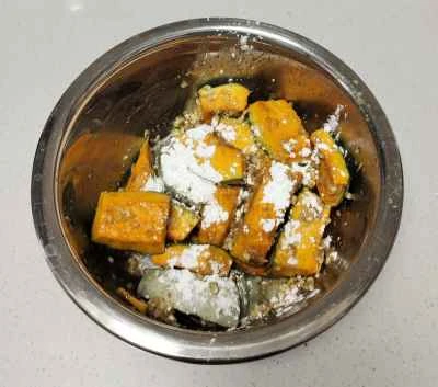 ニンニクローストカボチャの作り方：2