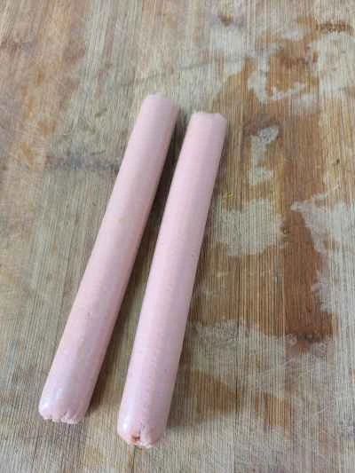 ハムと赤カラシナの炒め物の作り方：5