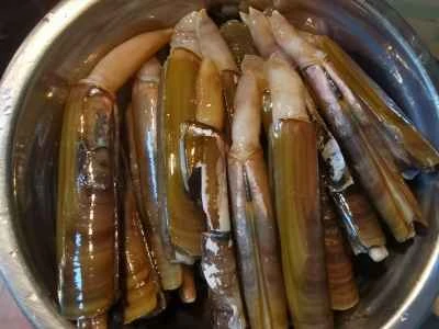 ネギと胡椒のアサリの作り方：1