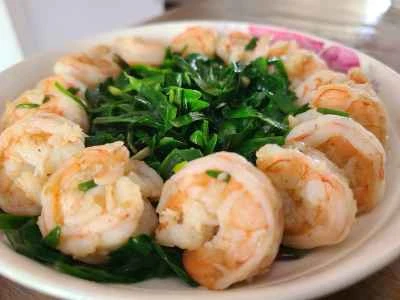 エビとニラの炒め物の作り方：6