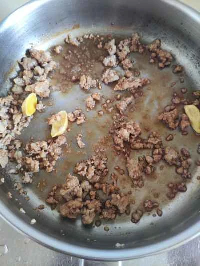 ひき肉入りレンコン炒めの作り方：4