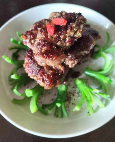 ケールとビーフのパテのレシピ