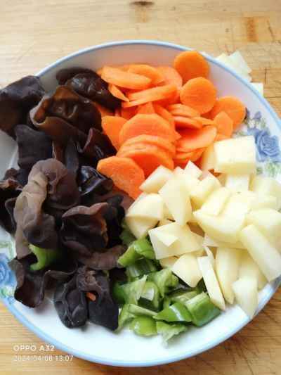 彩り野菜炒めの作り方：1