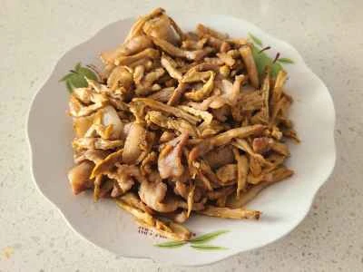 豚バラ肉とたけのこと炒め物の作り方：6