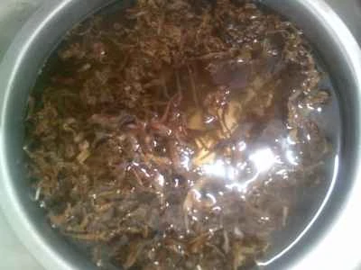 干しタケノコ入り豚バラ肉の煮込みの作り方：2