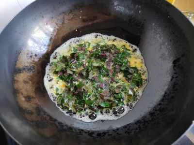 シソオムレツの作り方：5