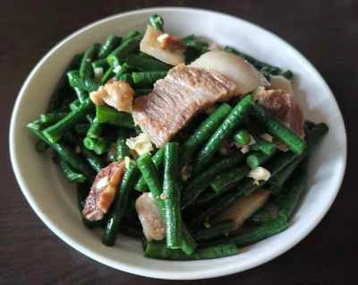 豚肉とインゲンの炒め物の作り方：6