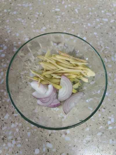 蓮の葉蒸し鶏のレシピ手順：4