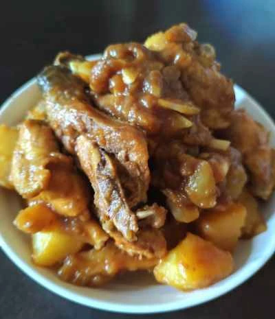 鶏肉とジャガイモの煮込みの作り方：7