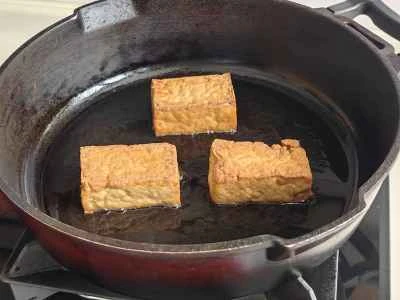 舞茸入り厚揚げの作り方：2