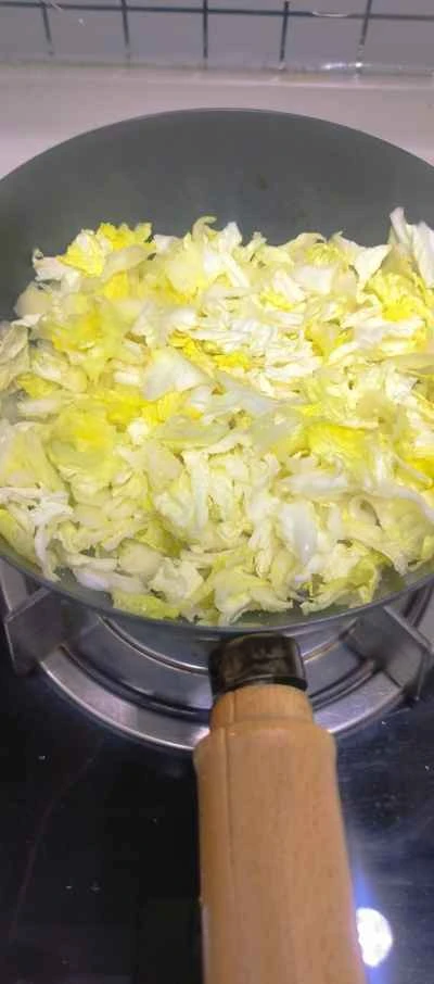 離乳食：キャベツ炒めの作り方：3