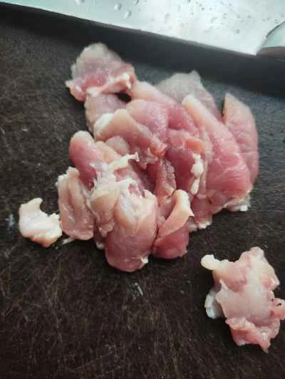 春野菜を使った薄切り肉の作り方：5