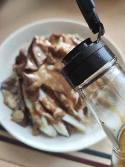 千切りナスのゴマソース和えの作り方：5