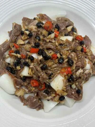 牛肉と米麺の蒸しロールの作り方：8