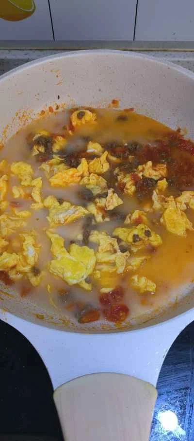 牛肉とスクランブルエッグの作り方：7