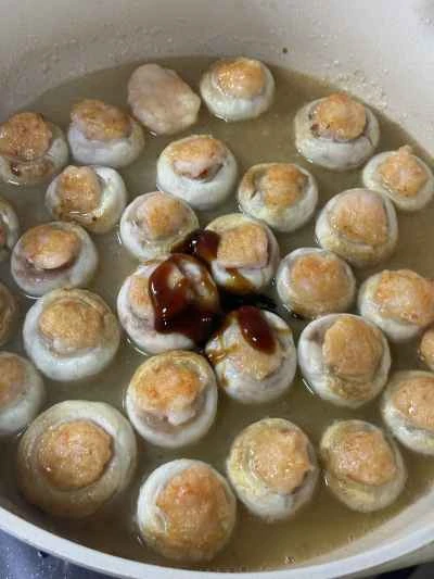きのこ入りエビ団子の作り方：8