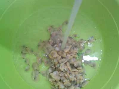 アサリと漬物炒めの作り方：2