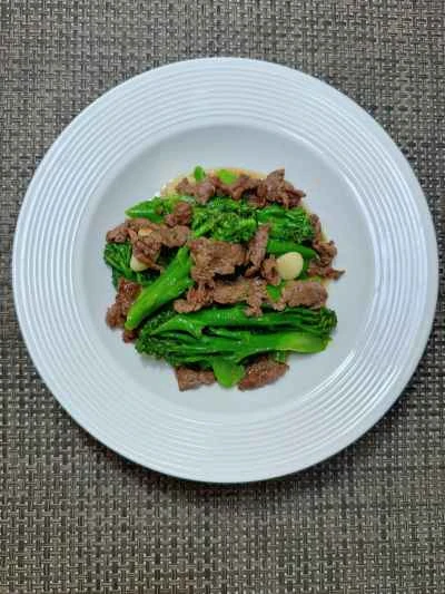 牛肉と甘いブロッコリーの炒め物の作り方：14