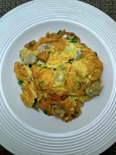 牡蠣オムレツの作り方：9