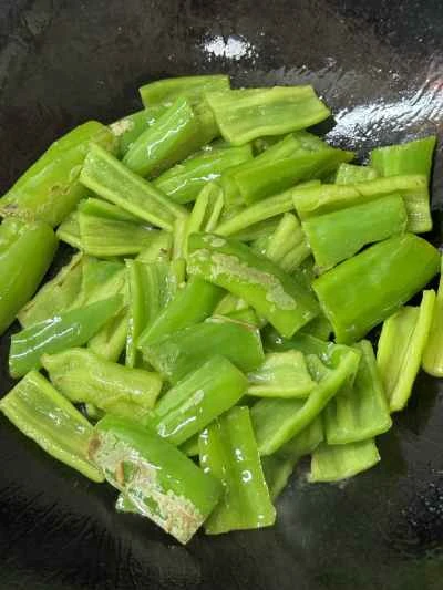 ピーマンと卵の塩炒めの作り方：4