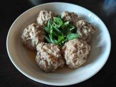 蒸し豚肉ミートボールのレシピ手順：5