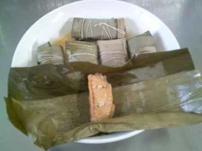 竹の葉で巻いた手羽先の作り方：13