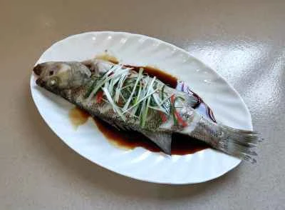 蒸しスズキのレシピ手順：9