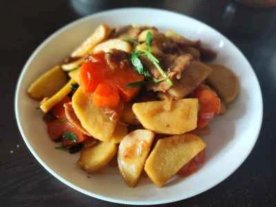 冬筍と豚肉の炒め物の作り方：9