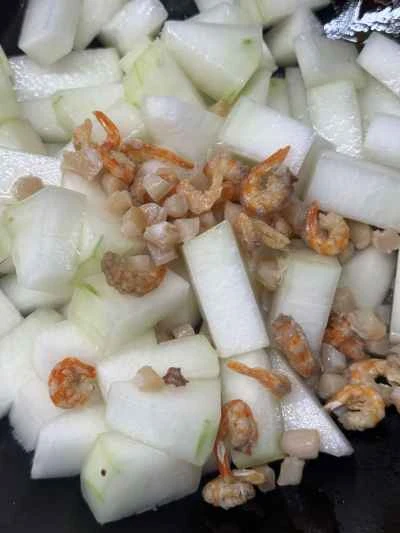 干しホタテと干しエビ入り冬瓜の煮込みの作り方：5